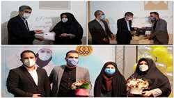 از پرستار نمونه کشوری و نماینده پرستاران استانی بیمارستان تجلیل شد.