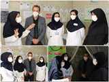 بازدید کارشناسان دفتر پرستاری استان ازغرفه سلامت