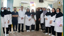 بازدید نمایندگان دفتر پرستاری دانشگاه علوم پزشکی شیراز از پرستاران بیمارستان حضرت علی‌اصغر (ع) 